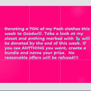 Closet Clearout! Donating tons this week - create